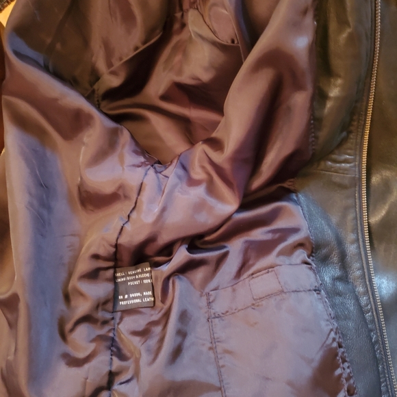 Ladies Seacrest Leather Jacket Large - Picture 7 of 7